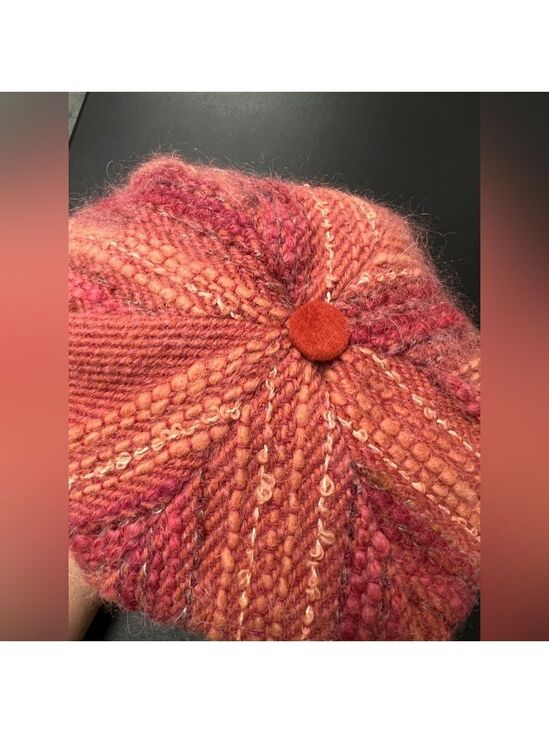 Vintage 70s 1970s Retro Wool Mohair Velvet Newsboy Gatsby Reggae Groovy Hat Cap main image 4